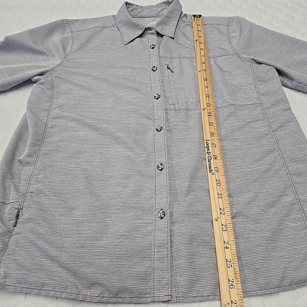 Mountain Hardwear Canyon Long Sleeve Hiking Shirt Women's Large Gray Venting UPF - Picture 7 of 9